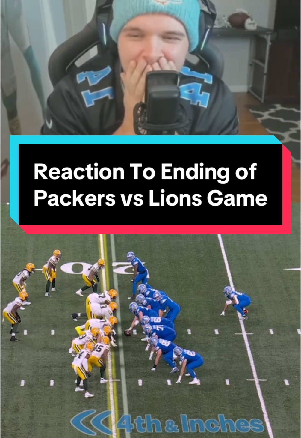 Reaction To Ending of Packers vs Lions TNF Game #nfl #nfltrending #nflviral #nflfootball #lions #packers #tnf #reaction 