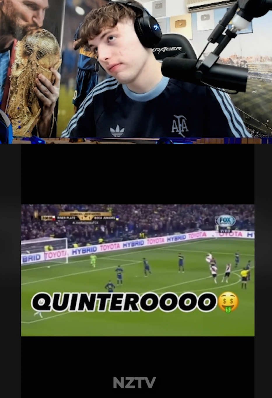 DAVO XENEIZE SE ENOJA CON UN VIEWER POR UN VIDEO DE QUINTERO 🗣️ #fyp #fyppppppppppppppppppppppp #parati #foryou #viral #davooxeneize #lacobra #lacobraa #greenscreen #futbol #quintero #bocariver #libertadores2018 #golquintero #riverboca #boca #river #campeon2018 