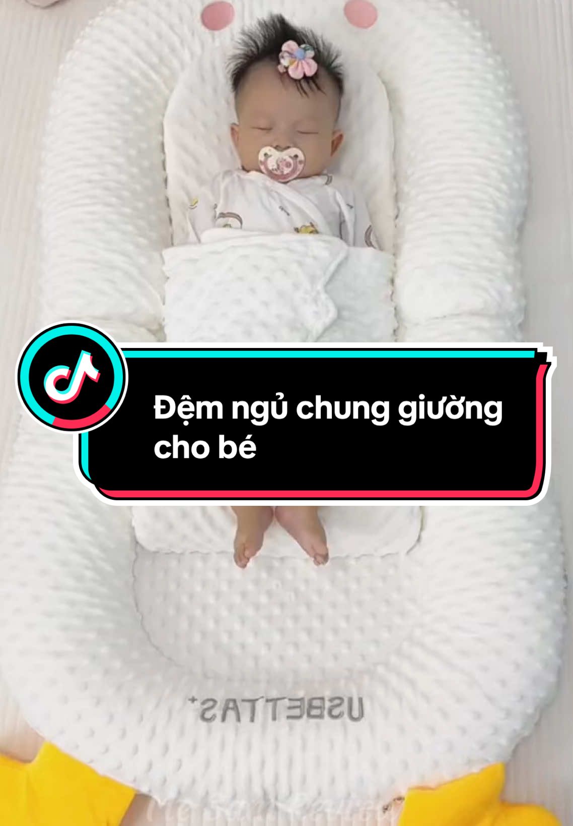 Đệm ngủ chung giường chống giật mình cho bé  #reviewmevabe #chamcon #nuoicon #demnguchunggiuongchobe #noinguchunggiuongchobe #xuhuong 