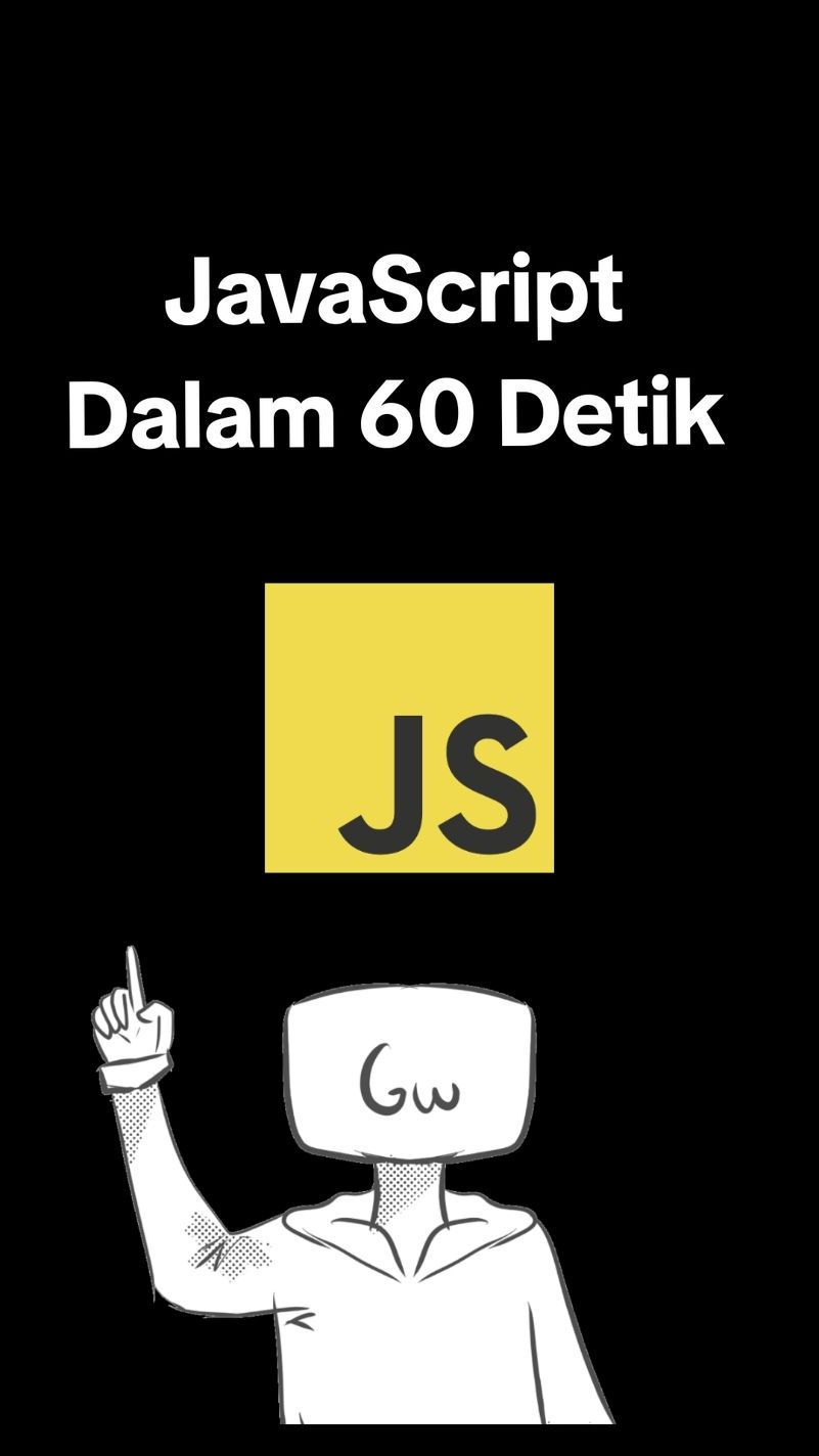 JavaScript dalam 60 detik #programming #coding #javascript #programmer #visualstudiocode