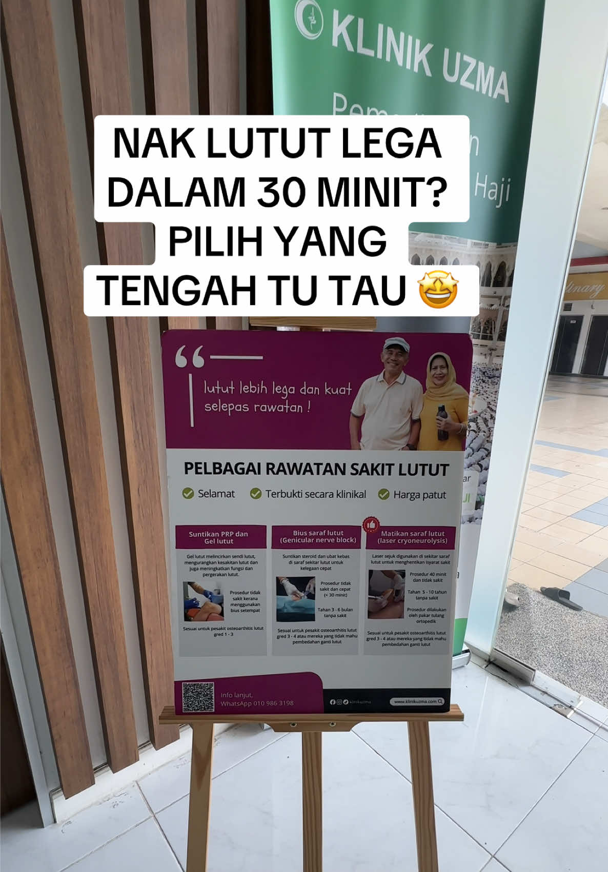 Ramai yang pilih rawatan bius saraf lutut sebab lega serta merta 🤭 #knee #osteoarthritis #lutut #gellutut #biussaraflutut #genicularnerveblock #lasercryoneurolysis 