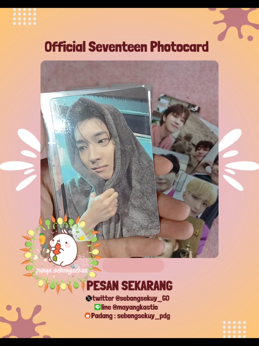 WTS Seventeen Photocard, silahkan dm tanya harga, hit and run jika udah fix take🙅‍♀️ INA only #wtsphotocard #wanttosell