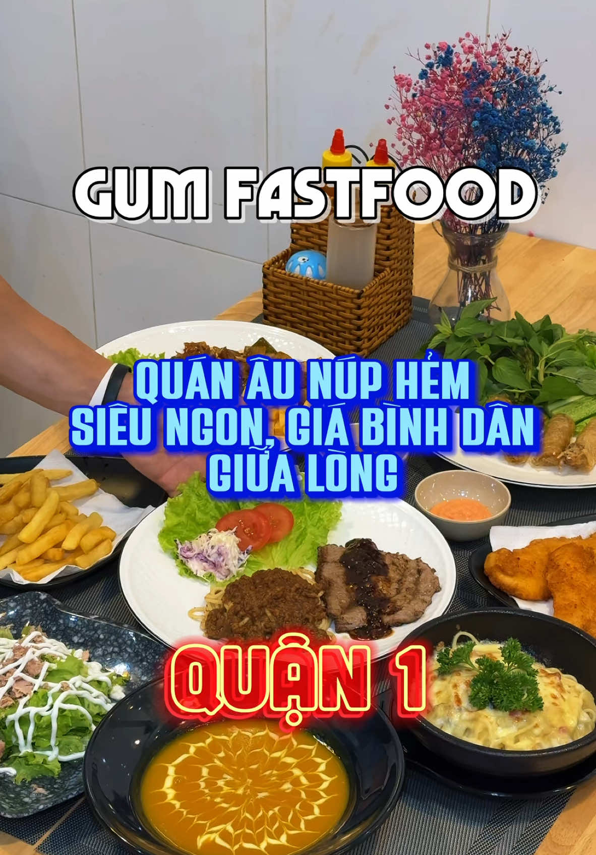 Gum Fastfood Quán Âu núp hẻm siêu ngon giá bình dân giữa lòng Quận 1 #Vtmgr #diachianuong #Gumfastfood 