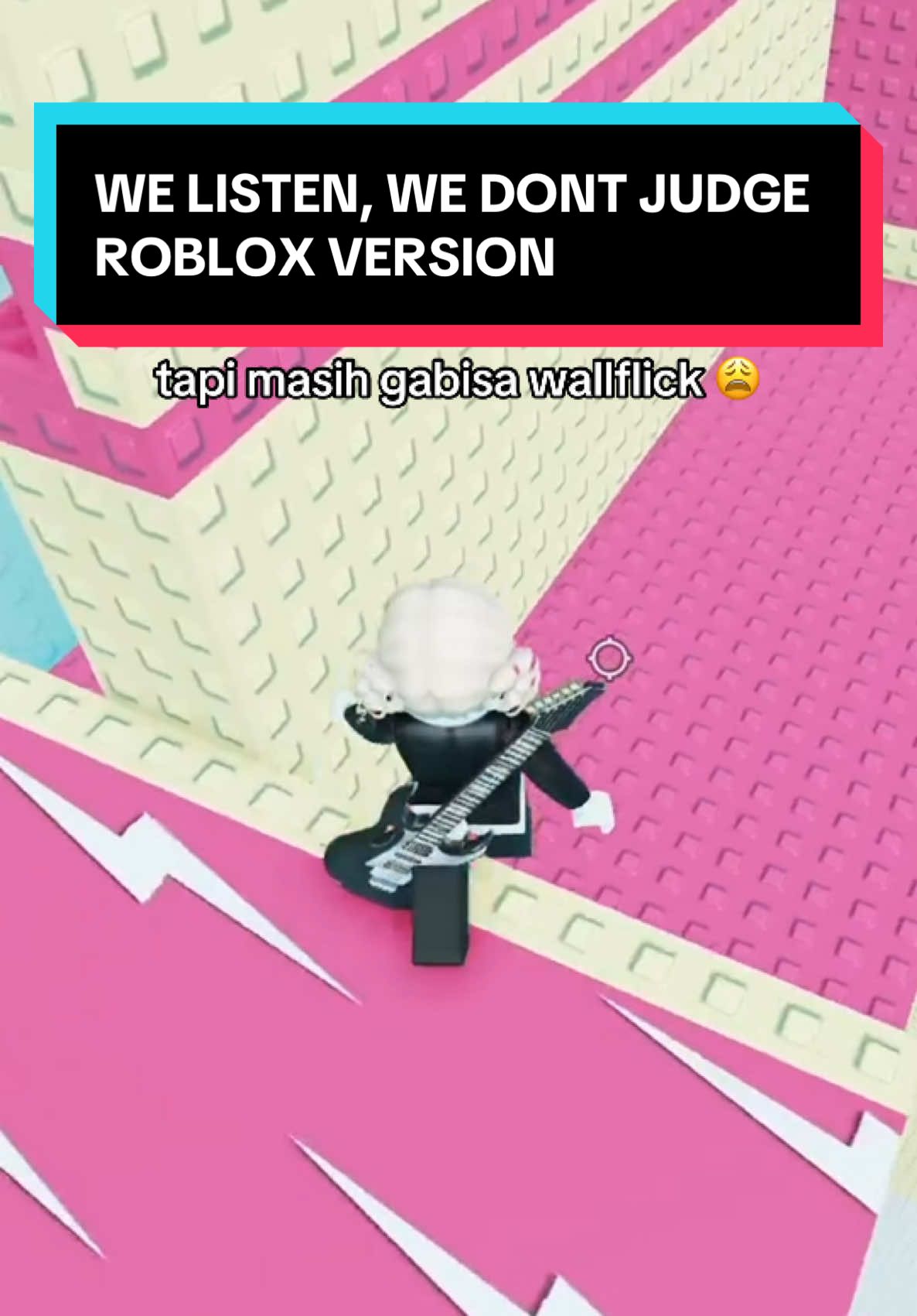 AJARIN WALLFLICK DI PC DONG 😭😭 #gaming #roblox #towerroblox #Capcut