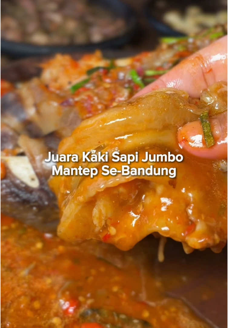 Jawaranya kaki sapi jumbo sambel bakar se-Bandung sih ini. Tiap makan kaki sapi disini, begitu pulangnya langsung kepengen lagi dong. Experience-nya selalu sama, bikin puas dan menyenangkan. Gak bakal ganti haluan asli. 📍Sambal Bakar Mbak Pur #rekomendasikulinerbandung #kakisapibandung #sambalbakarbandung #rekomendasimakananbandung #sambalbakarmbakpur 