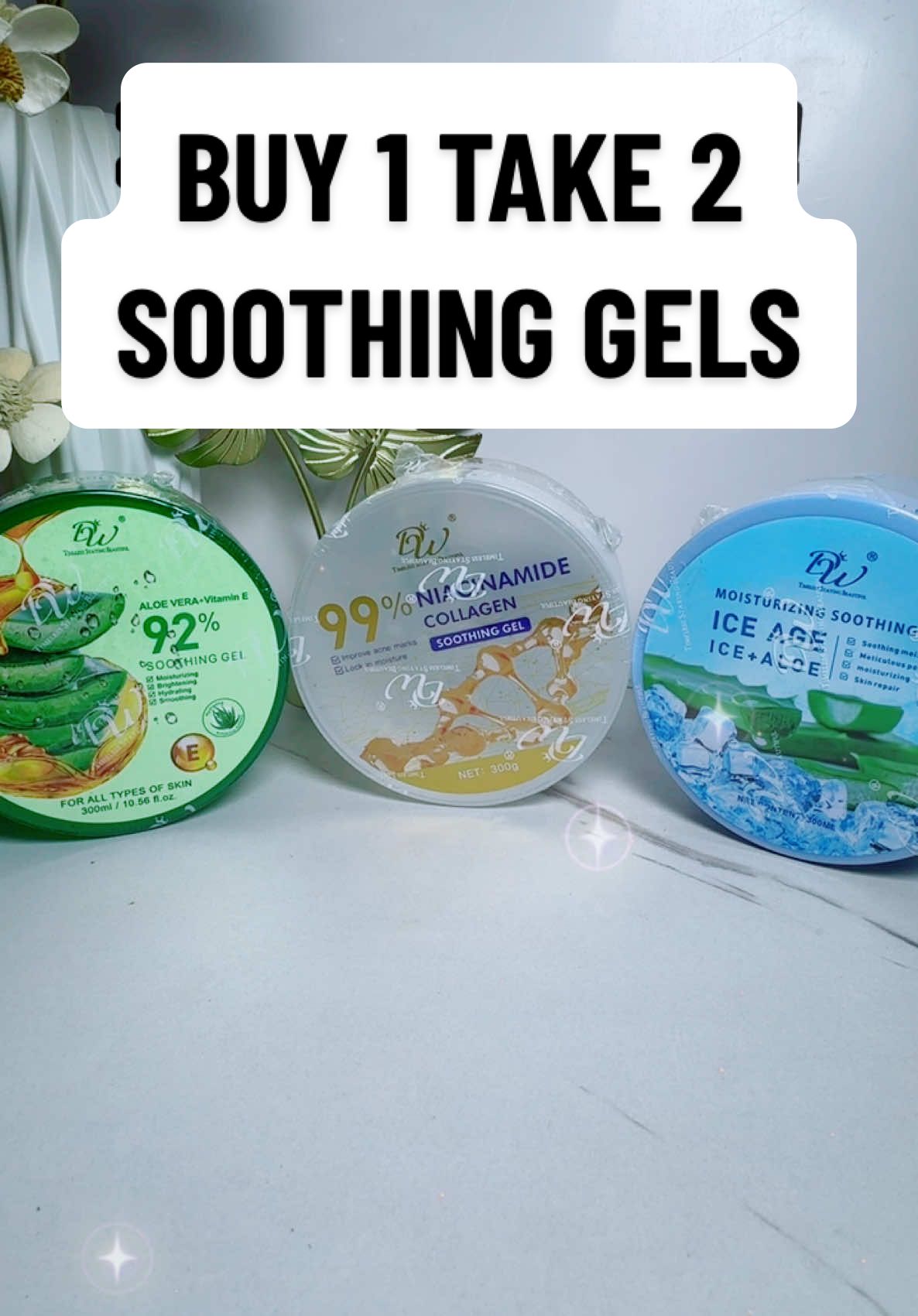 Buy 1 take 2 DW Soothing Gels #dw #soothinggel #aloevera #niacinamide #iceagesoothinggel #fyp #sulit #skincare #skincareroutine 