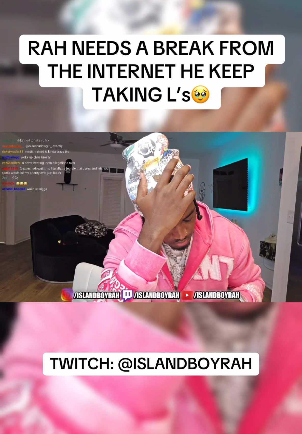 Pray for rah🤦🏾‍♂️#islandboyrah #fyp #fypシ #creatorsearchinsights #jamaica #viralvideo #viral #coupletherapy #rahandlea #rah #lea #twitch #jamaicatiktok #streamer 