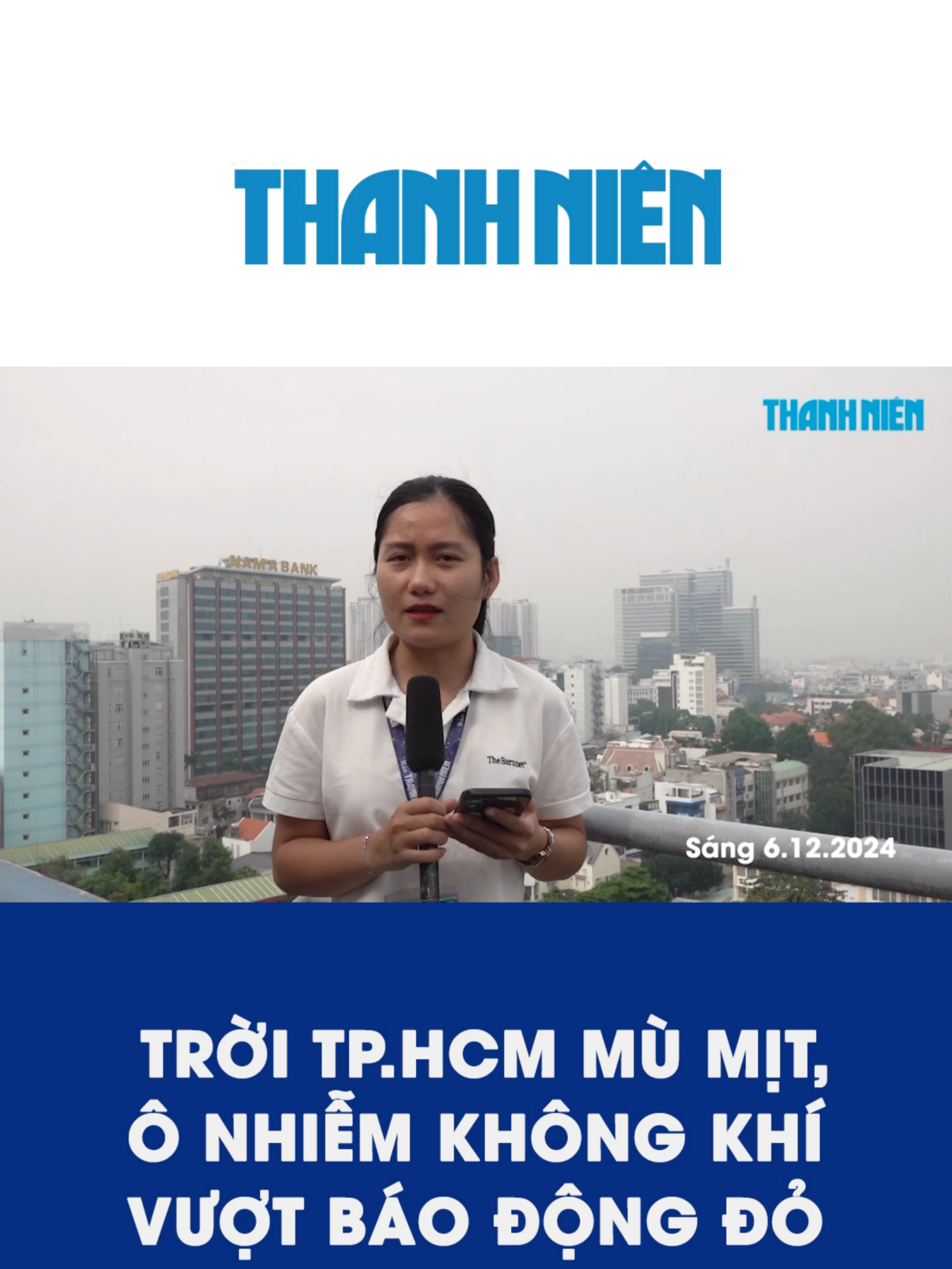 Trời TP.HCM mù mịt, ô nhiễm không khí vượt báo động đỏ #tiktoknews #tiktokthanhnien #onhiemkhongkhi #tphcm