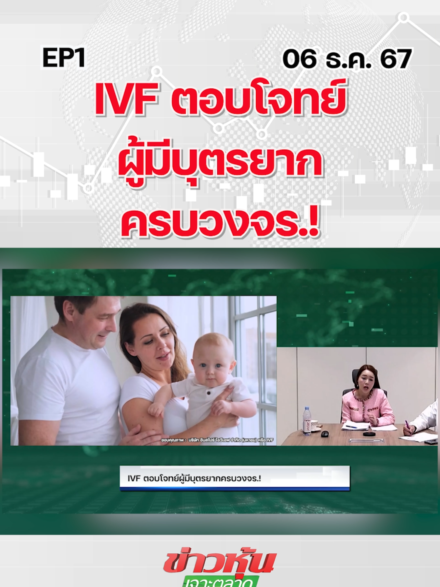 IVF ตอบโจทย์ผู้มีบุตรยากครบวงจร.! EP.1 #หุ้นเด่น #หุ้นไทย #ข่าวหุ้นเจาะตลาด #ข่าวหุ้น #ข่าวหุ้นธุรกิจออนไลน์ #ข่าวtiktok #kaohoon #kaohoononline #SET #IVF #ผู้มีบุตรยาก