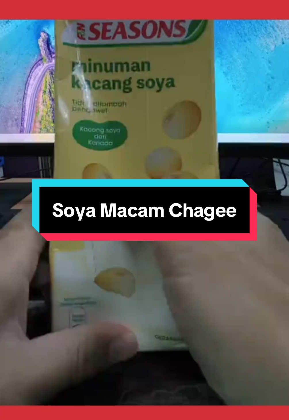 Selalu min buang je kotak ni, tak sangka ada hadiah. Lepas ni kena cek betul2, mana tahu dapat Myvi 📹 @HYPERGRAFIX  #soya #seasons #chagee #macamdiatapibukandia #fyp #viral #pov 