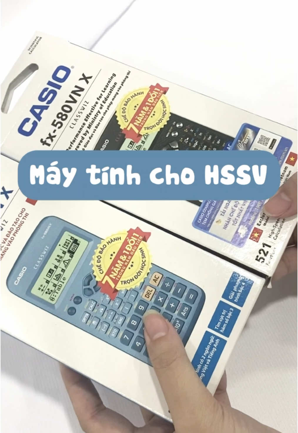 Máy Tính Casio FX580 VNX - 3 Màu #BookTok #muataitiktokshop #SaleVuiVoDoi #TikTokShop #buylocal #fyp #xuhuong​ #fx580 #maytinh 