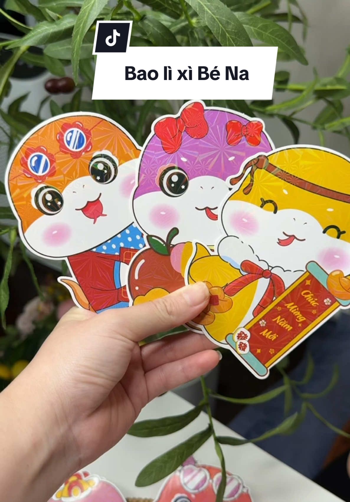 100 phong bao lì xì hình bé na cute xỉu luôn #lemhayanvat #review #baolixi #mungtuoi #tet2025 