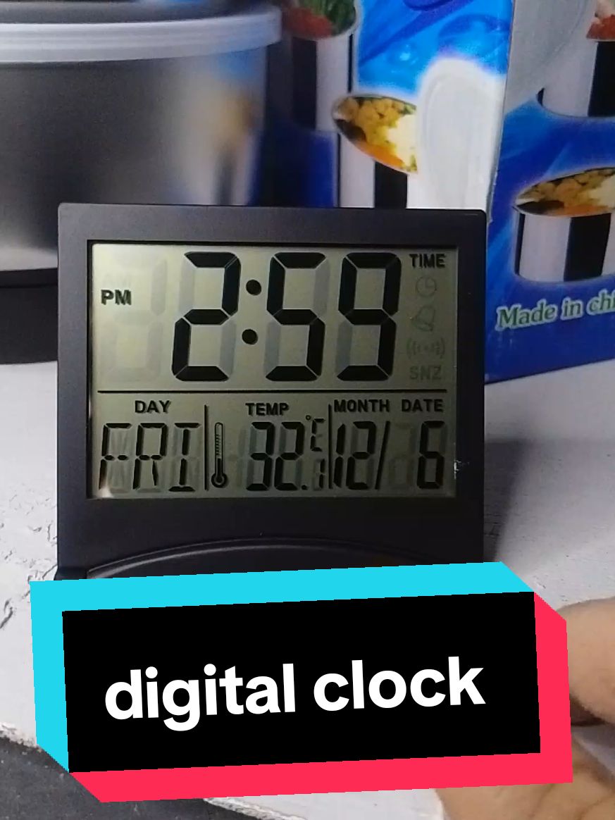 DESK CLOCK MULTIPLE FUNCTIONS CLOCK ALARM CLOCK COOKING CLOCK DIGITAL CLOCK. #digitalclock #alarmclock #deskclock #clock 