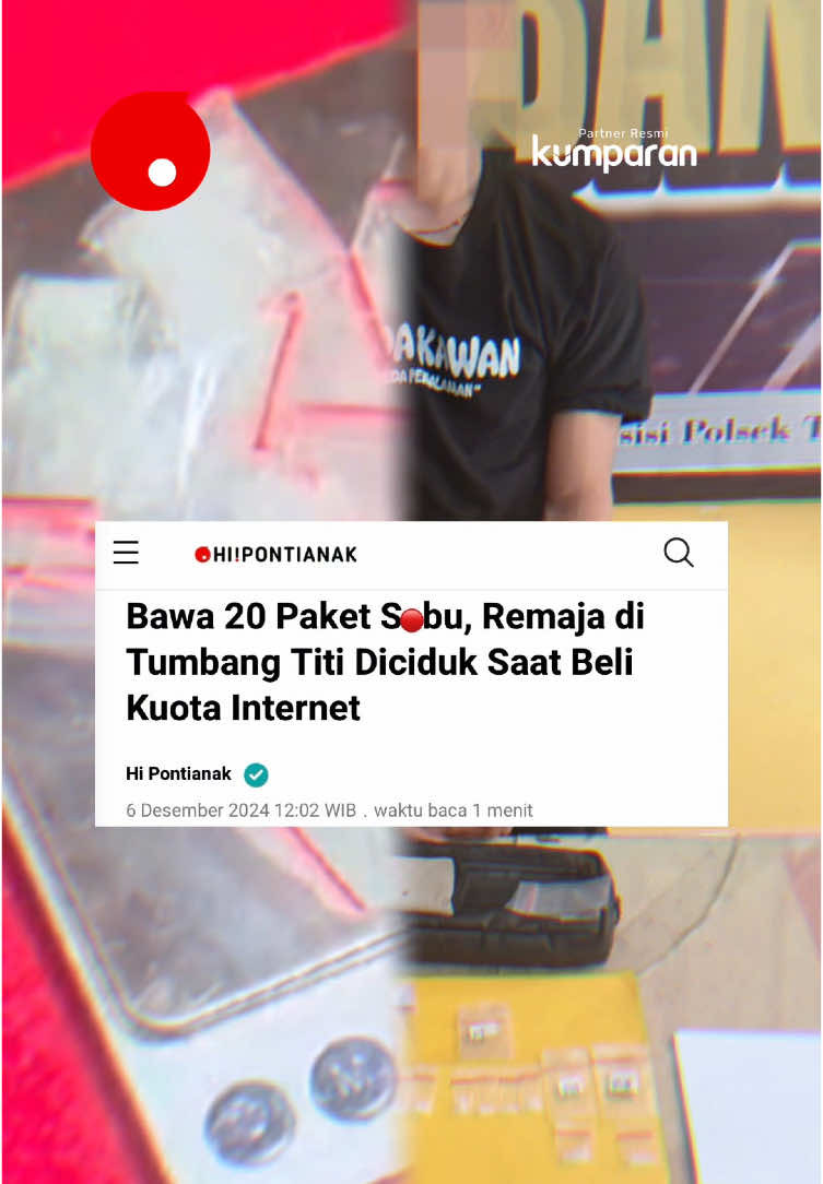 Seorang remaja, MBM (18), diciduk polisi saat membeli kuota internet di counter handphone dengan membawa 10 paket s4b* di area pasar Desa Tumbang Titi, Kalimantan Barat. Kapolres Ketapang AKBP Setiadi, melalui Kapolsek Tumbang Titi, IPTU Made Adyana bilang penangkapan pelaku diawali dengan adanya informasi yang diterima petugas terkait adanya kegiatan peredaran n4rk0b* di area pasar tersebut. #hipontianak #kumparan #1001mediaonline #kabardaerah #kalbar #fypシ #foryourpage #fyp #pontianak #pontianakviral #pontianakinformasi #berita #beritatiktok #sa #tumbangtiti #polisi 