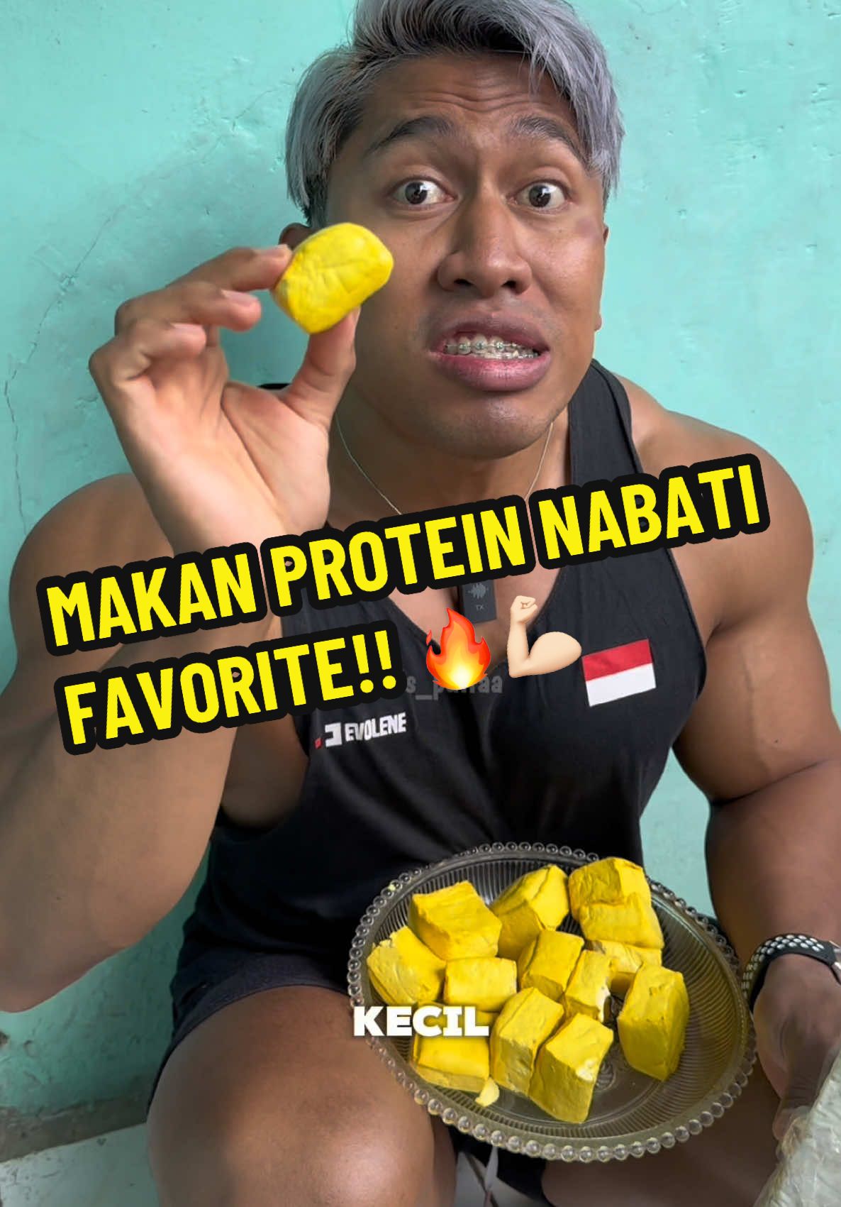 sarapa. protein nabati favorite. 🔥💪🏻 #chrisputra #gym #Fitness #mukbang #makanbanyak #tempe #protein #tipsandtricks #fyp 