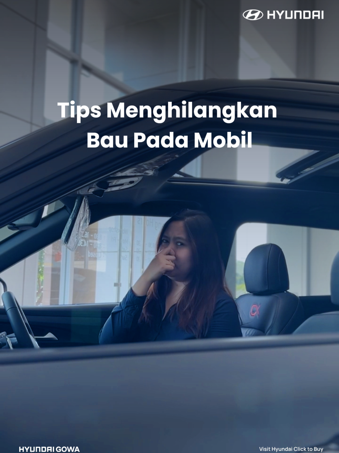 Gowers, selalu jaga kebersihan mobilmu. Lakukan tips ini jika mobilmu mengalami bau yang tak sedap. Dan kunjungi Hyundai Gowa terdekat dan rasakan test drive pertamamu! #HyundaiGowa #Your1stChoiceu pada mobil