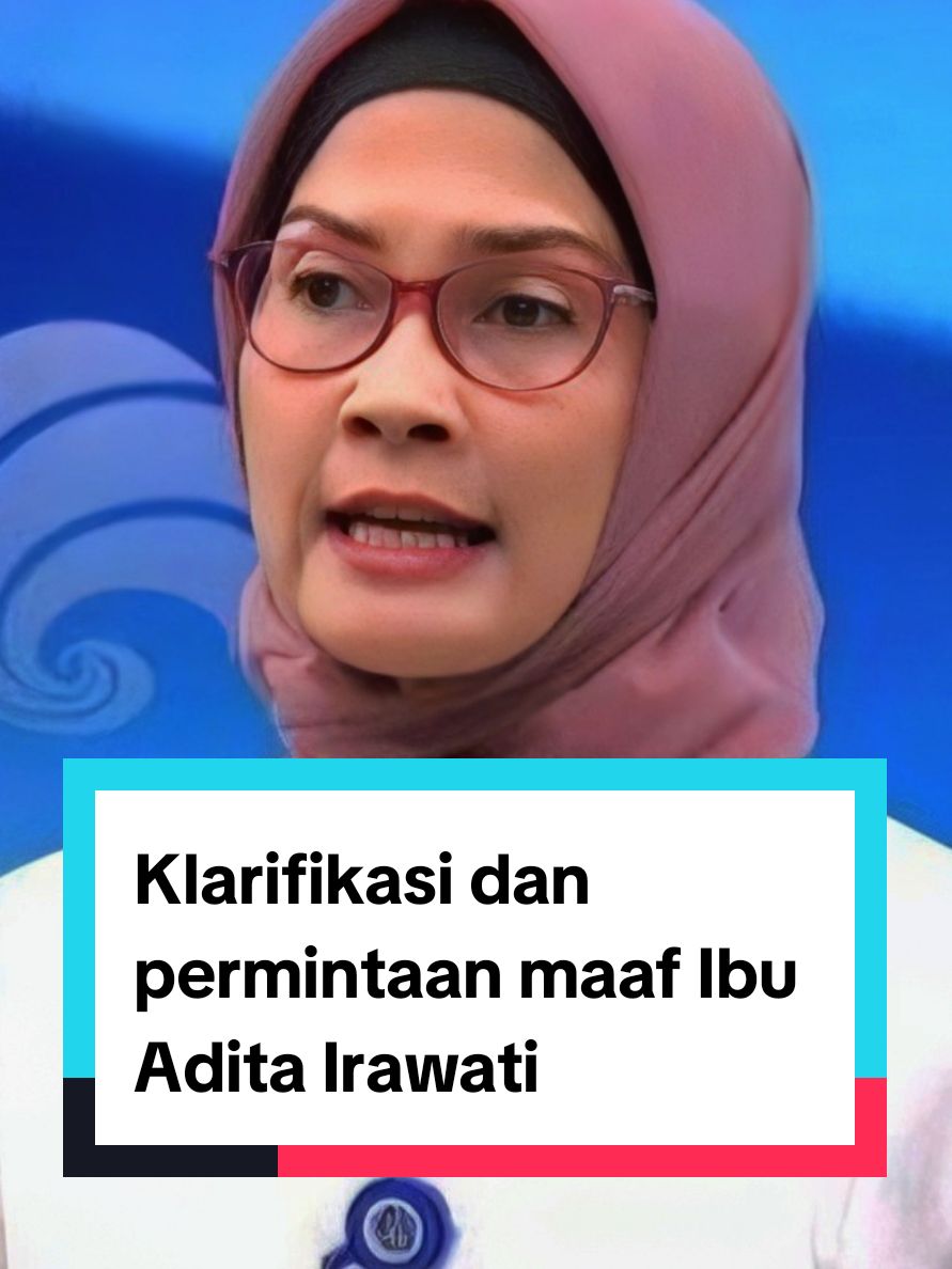 Terimakasih sudah klarifikasi dan minta maaf,karna memang kita manusia tidak akan lepas yang namanya salah dan ceroboh,apalagi dengan yang namanya ucapan.Kita harus lebih berhati-hati dalam berbicara. #banganwar #aditairawati #rakyatjelata #jubir #utusankhususpresiden #jagalisan #penjualesteh #penjualestehviral #gusmiftah #prabowo #gibran #gerindra #fyp #viral #tranding 