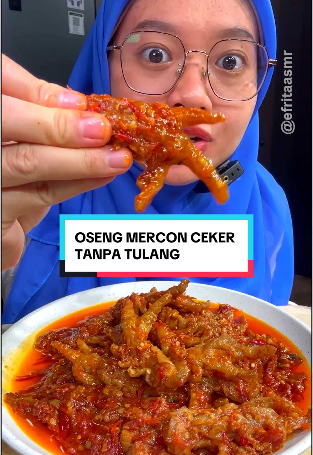 Membalas @tantihernawati8 mukbang oseng mercon ceker tanpa tulang pedes nampol ga amis sama sekali enakkk poll @dapoer irda #racunefrita #fyp #mukbangasmr #dapurirda #cekertanpatulang #cekermercon #osengmercon 