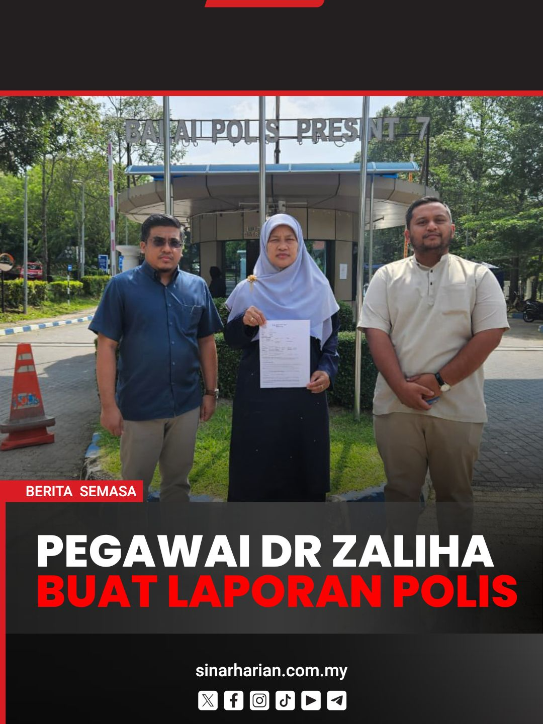 Titah adendum: Sebar kenyataan palsu, pegawai Dr Zaliha buat laporan polis Satu laporan polis dibuat oleh Setiausaha Politik kepada Menteri di Jabatan Perdana Menteri (Wilayah Persekutuan), Nor Azrina Surip susulan penyebaran kenyataan palsu berkaitan titah adendum Datuk Seri Najib Tun Razak yang dikatakan dikeluarkan menteri itu. Laporan itu dibuat di Balai Polis Presint 7, Putrajaya pada pagi Jumaat dan beliau telah menamakan dua akaun Facebook yang memulakan penyebaran tersebut. Muzik: Elevate dari www.bensound.com #SinarHarian  #BeritaSemasa #Titahadendum