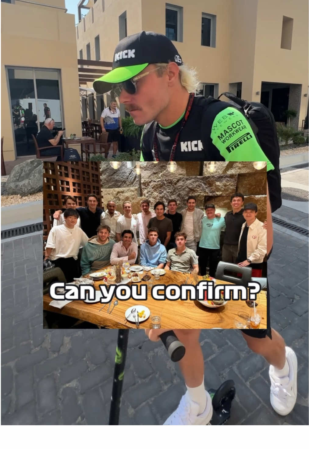 what’s next? picking up the drivers’ dinner bill 💰😂 #f1 #formula1 #abudhabigp #valtteribottas #f1drivers 