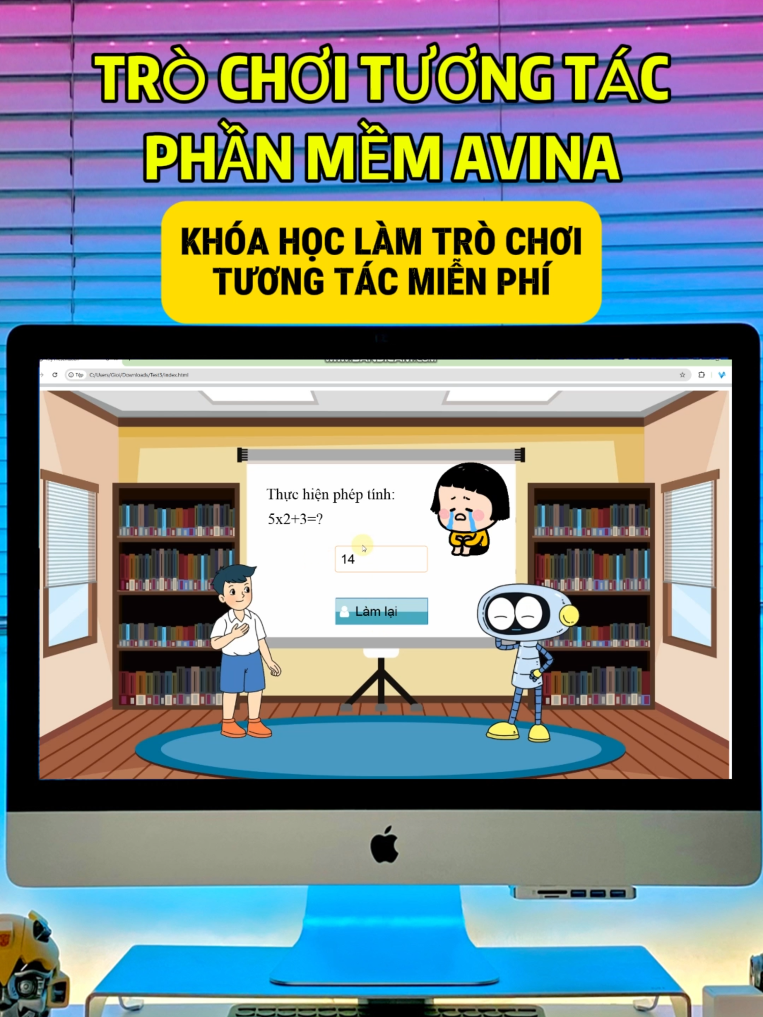 Làm trò chơi tương tác bằng phần mềm Avina. Cuối tháng này tôi tổ chức 1 lớp miễn phí hướng dẫn thầy cô làm game tương tác bằng phần mềm Avina. Tất cả đều miễn phí. Với mong muốn người việt nam dùng hàng việt nam. #avina #thaygioi_baigiangduthi #thaygioi_baigiangduthi #xuhuongtiktok #xuhuong2024 #thaygioi_baigiangdut #thaygioivlog #embedangyeu #bonhanvatsgk #trendingvideo #nhanvatsgk #foryou #fypシ #bonhanvatSGK #ngaynhagiaovietnam #trending #thaygioi #thaygioi_vlog #lamhoathinhbangai #videoviral #AI