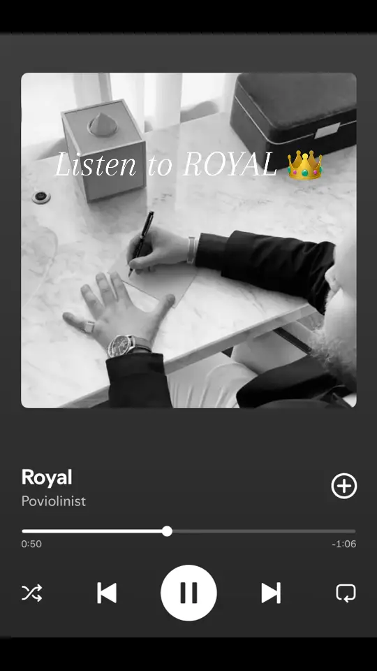 Royal is OUT EVERYWHERE 👑 #violin #spotify #fyp #song #poviolinist 