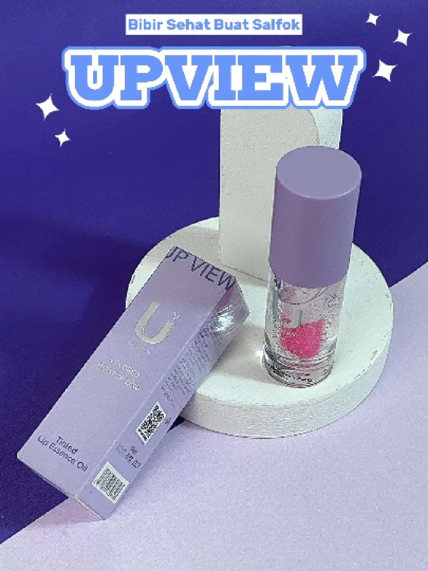 Bibir sehat dan plumpy buat orang pada salfok, cuman pake Tinted Lip Essence dari UPVIEW 💜✨. Cobain sekarang yuk  #Upview #Upviewofficial #UpviewIndonesia #UpviewID #Lipessence #bibirlembap #bibirjuicy #tintedlipessenceoilupview #liptinted #lipoil #bibirsehat #bibirpink #makeupsimple #makeupnomakeup #fyp #trending