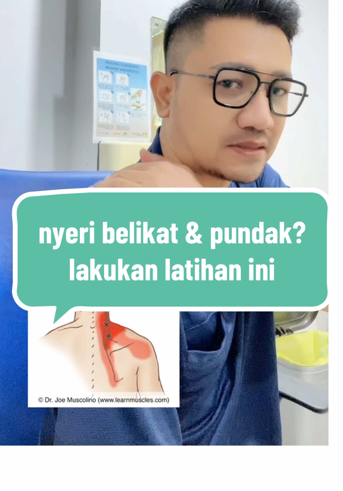 Satu lagi latihan untuk yang belikat dan pundaknya jompo seperti saya hehehee #drpras #edukasikesehatan #nyeribelikat