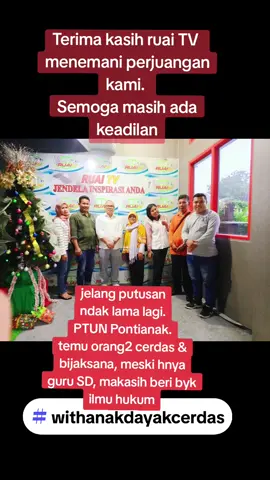 ruai TV, terima kasih menemani perjuangan kami. semoga masih ada keadilan.#fyppppppppppppppppppppppp #fyp #ptun #pengadilan #keadilan #viral #foryoupage @gerindra @kamu.nanyak3697 @abed.nego18 #putusan #putusanhakim 