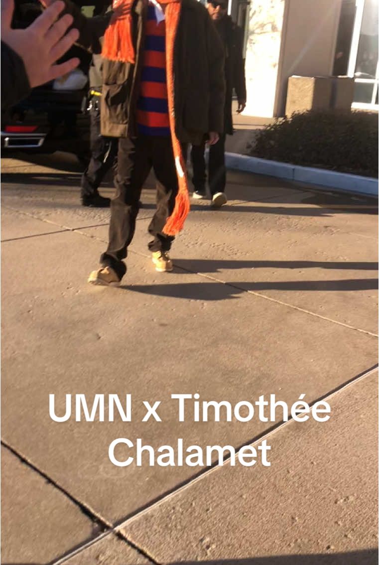 Today was not real. Timothee Chalamet in Minneapolis😭😭💖💖 #umn #timotheechalamet #acompleteunknown