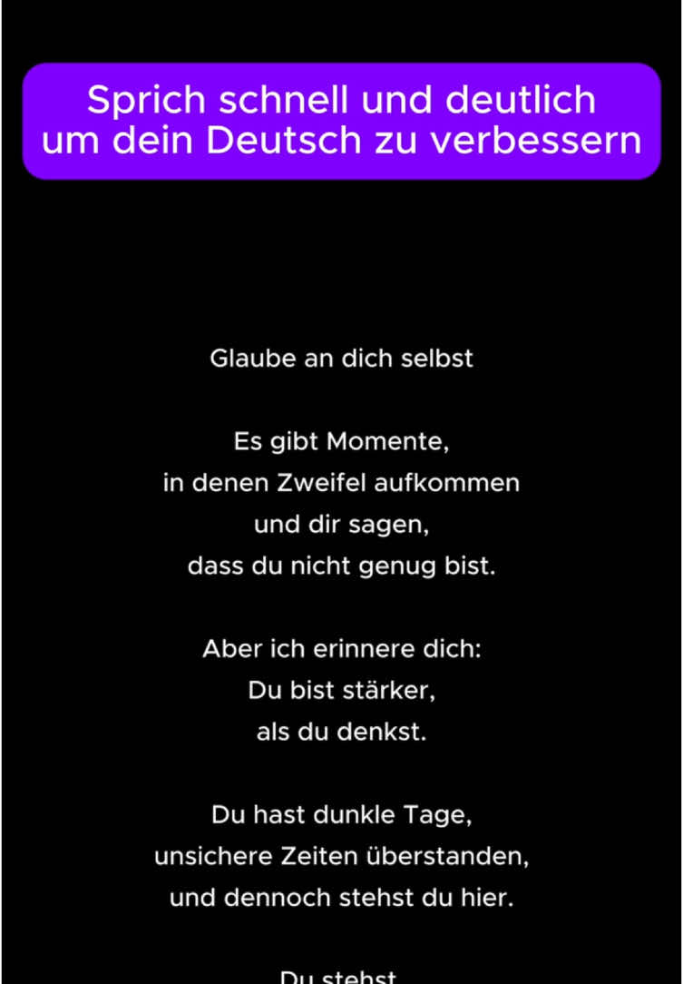 Sprich schnell und deutlich um dein Deutsch zu verbessern Teil 17 #lesen #deutschlernen #deutschland #deutsch #challenge #aussprache 