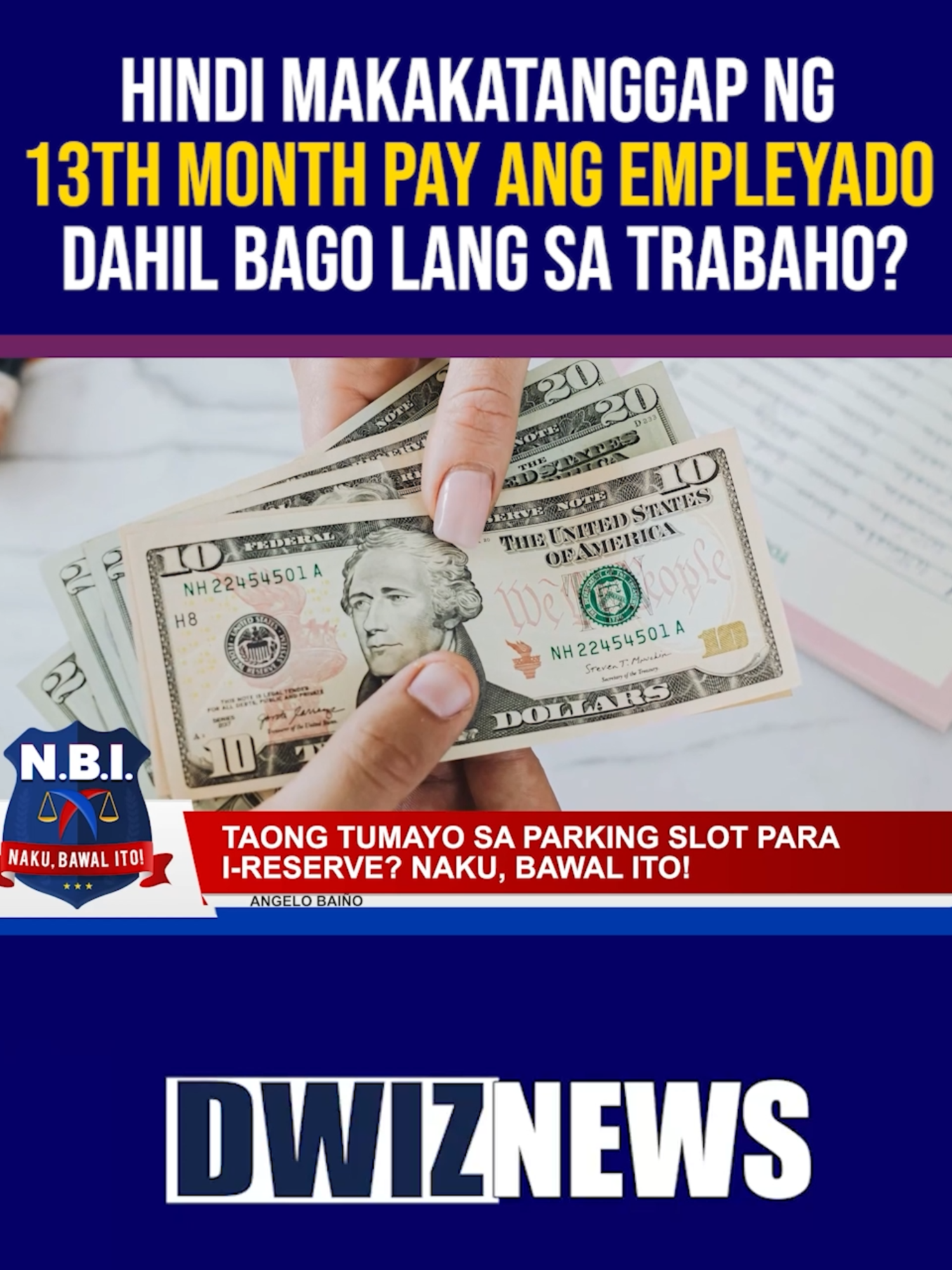 Hindi makakatanggap ng 13th month pay ang empleyado dahil bago lang sa trabaho? | #NAKUBAWALITO YouTube: www.youtube.com/@DWIZ882Live #dwiz #dwiznews #aliw23