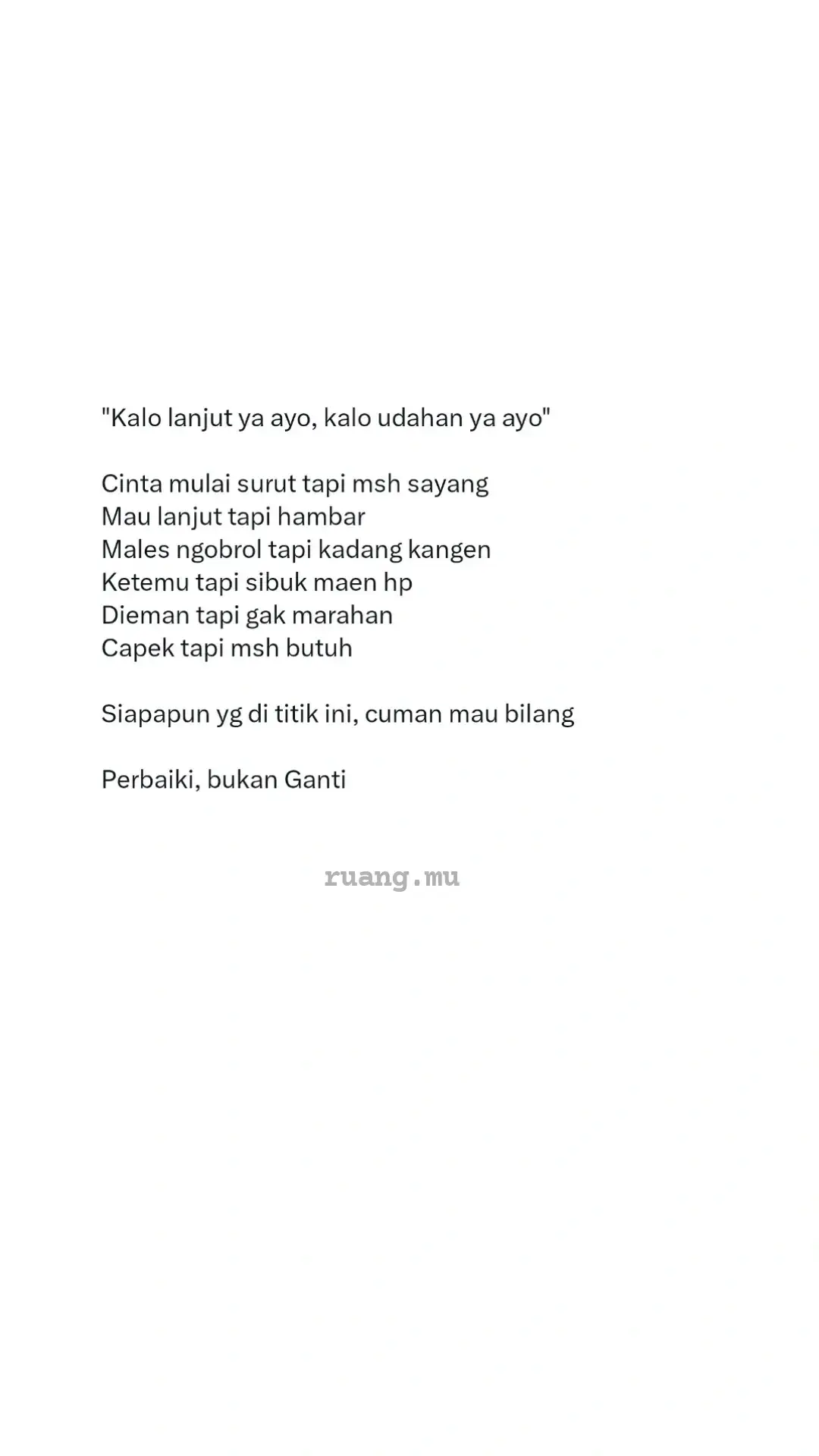 jangan di ganti ya  #relatable #marah #Love #Relationship #trauma #trustissues #broken #brokenheart #patah #patahhati #mental #MentalHealth #love #relationship #girls #woman #co #boy #manja #lyodra #lyodraginting #takselalumemiliki #takselalumemilikilyodra #wish #wishlist #dream #impian #pasangan #jodoh #relationship #love #selflove #womanpower #woman #mood #overthinking #problem #girls #girlssupportgirls #pernikahan #pernikahanidaman #dream #wish #wishlist #impian  #girls #boy #suami #suamiistri #halal #love #waktu #time #relationship #relatable #married #sad #sadstory #sadvibes #sadsong #sadvibes #quotes #quotestory #galau #galaubrutal #x #katakata #lyodra #lyodraginting #takselalumemiliki #takselalumemilikilyodra #single #music #musically #romance #spedup #spedupsounds #song #musik #galau #impian 