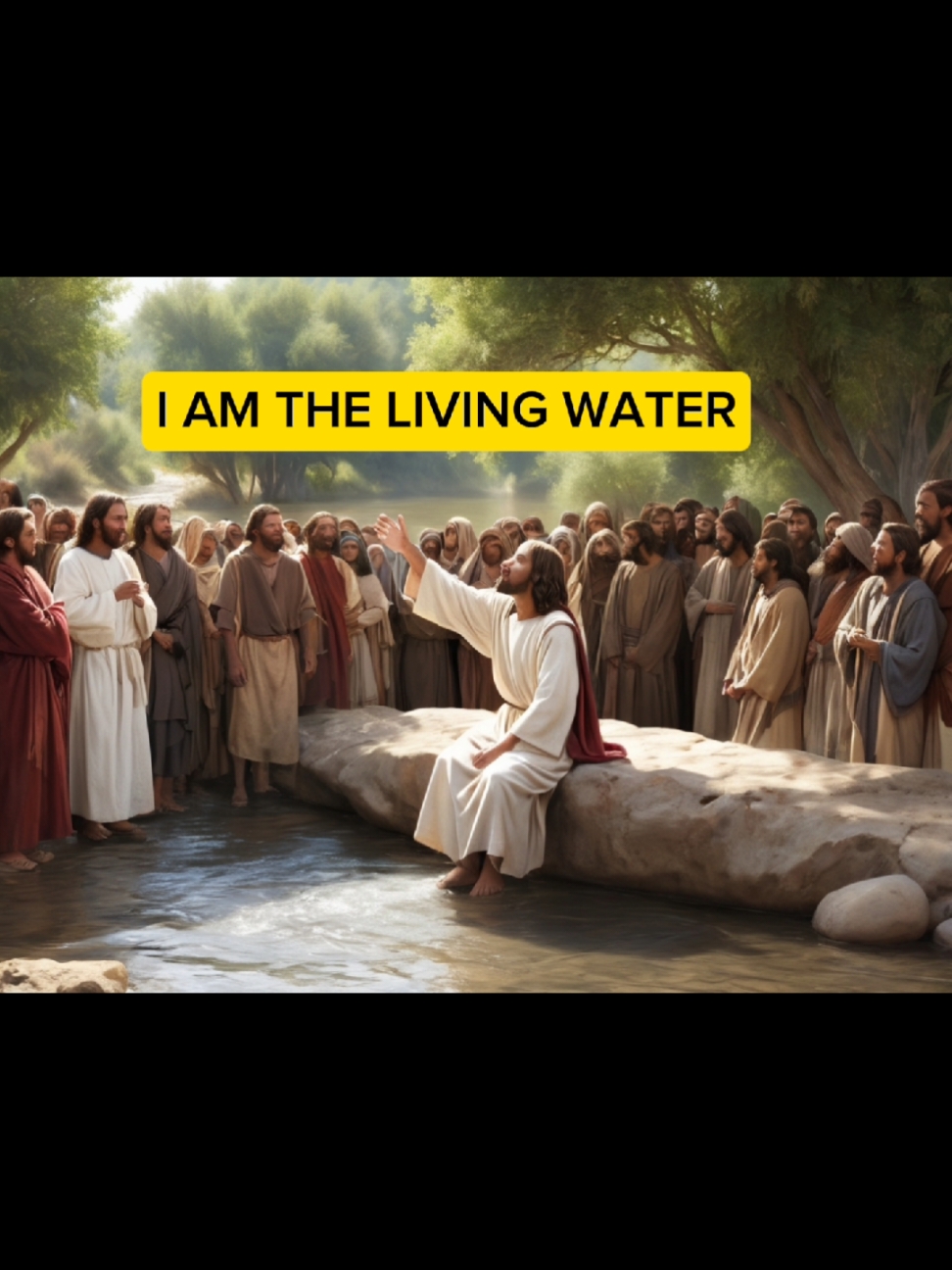 Jesus said I am the living water now let him flow over your soul. #jesus #holyspirit #flow #over #soul 