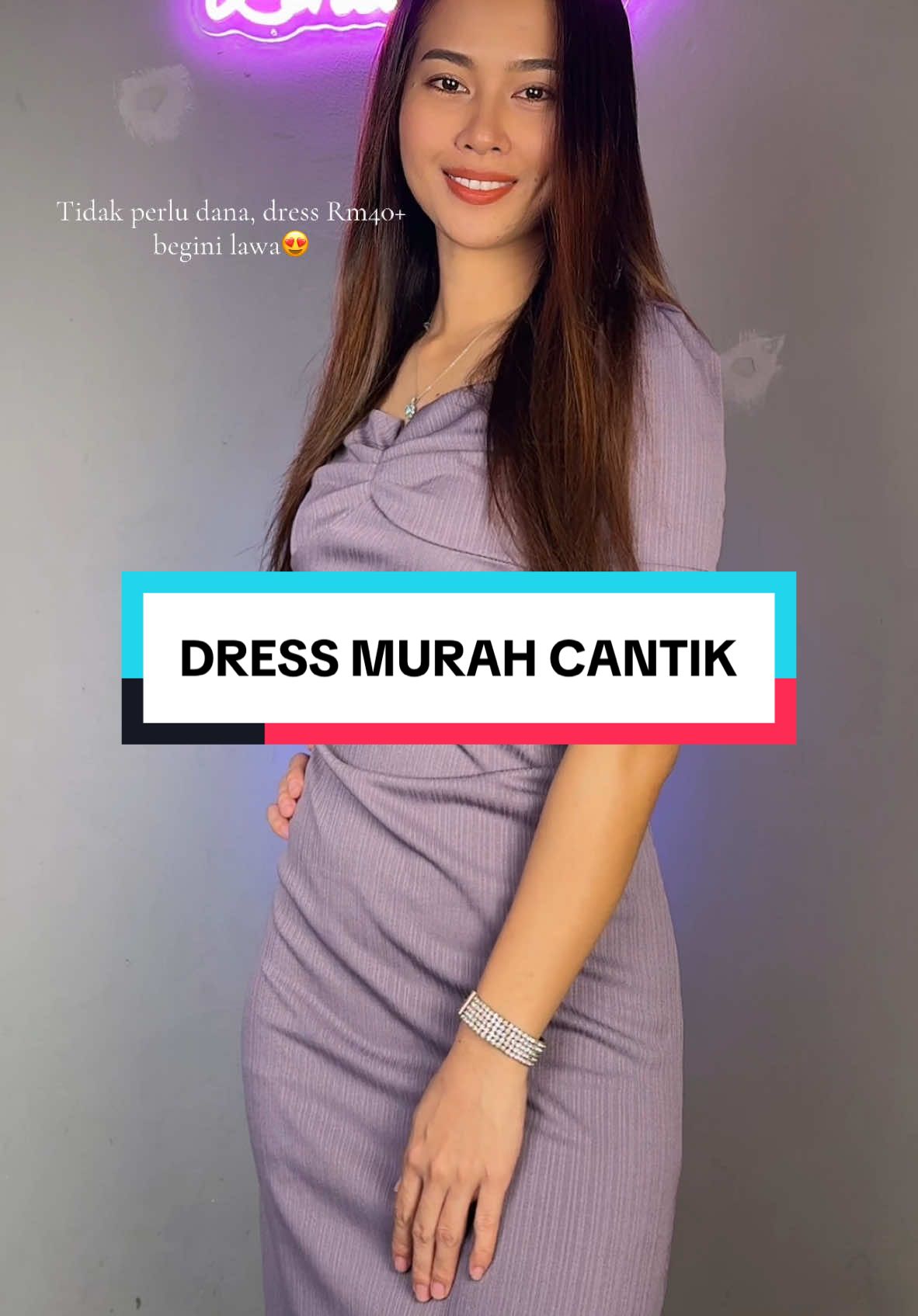 Can you rate my dress? Dresscode: purple #dinnerasrama #dresscantikmurah #dresspurple 