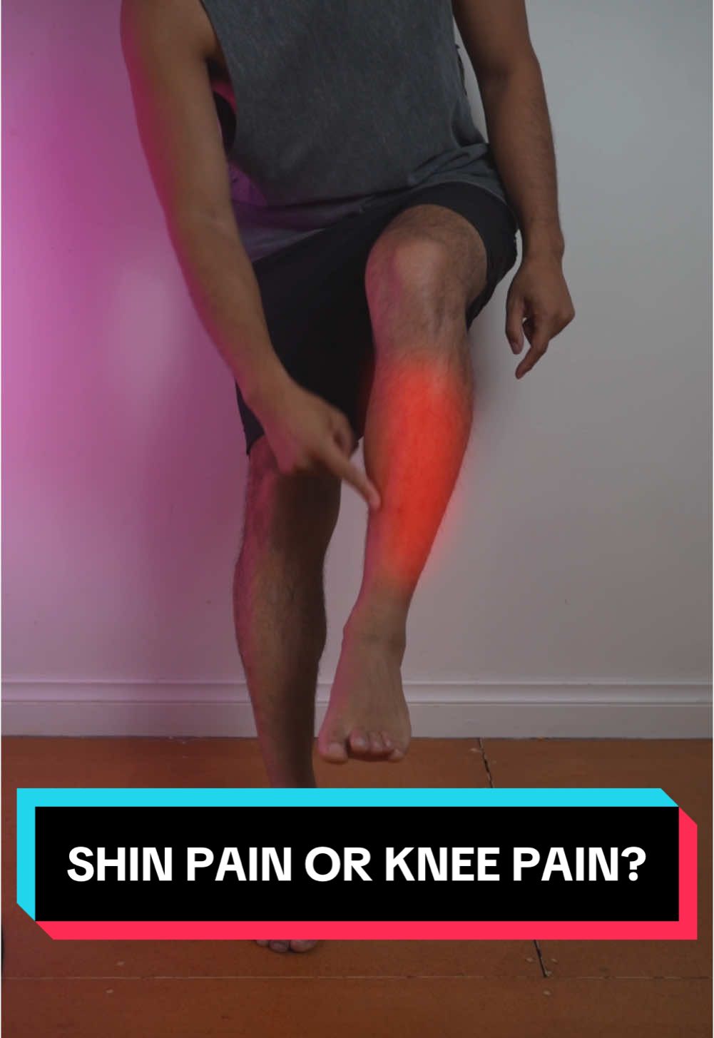 Shin pain or knee pain? Try out this one exercise to strengthen your muscles and reduce pain!  #stryda #podiatrist #footpain #kneepain #shinpain 