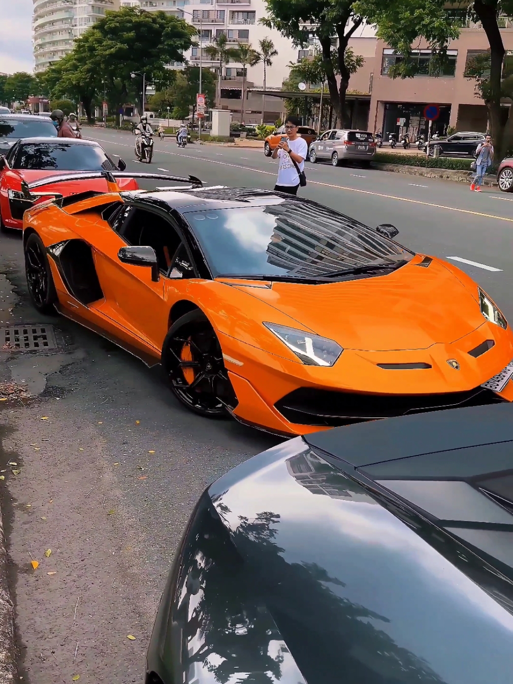 Anh em đang nghe âm thanh cổ máy V12, Lamborghini Aventador SVJ Roadster #lamborghini #supercar #tiktok #nhatlinhsycarr99 