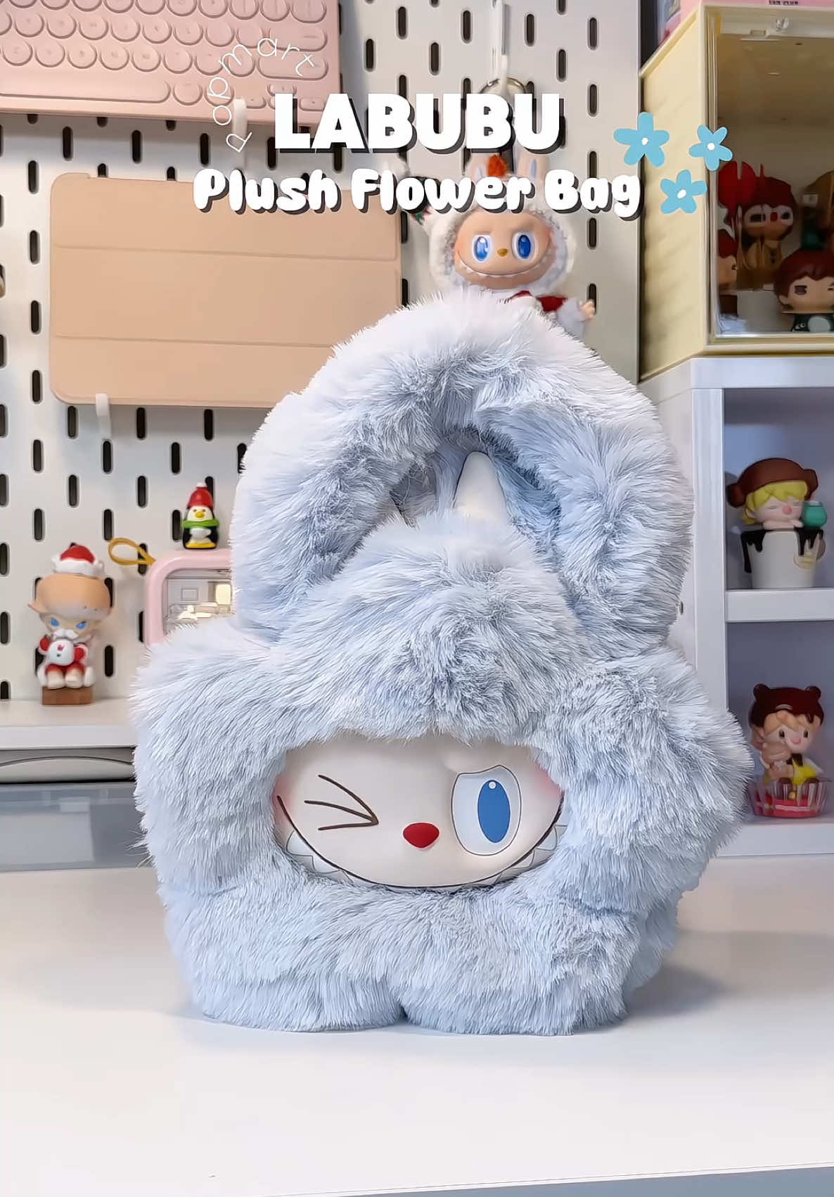 Labubu túi hoa xinh chấn động 🥹  #labubu #labubuthemonsters #popmart #labubuplushflowerbag #tuideocheo #noel2024 #trending #imkunn 