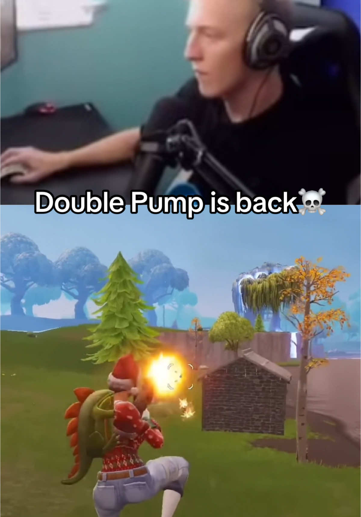 Double Pump has returned in OG Fortnite☠️😈 #fortnite #fortnitebr #fortniteclips 