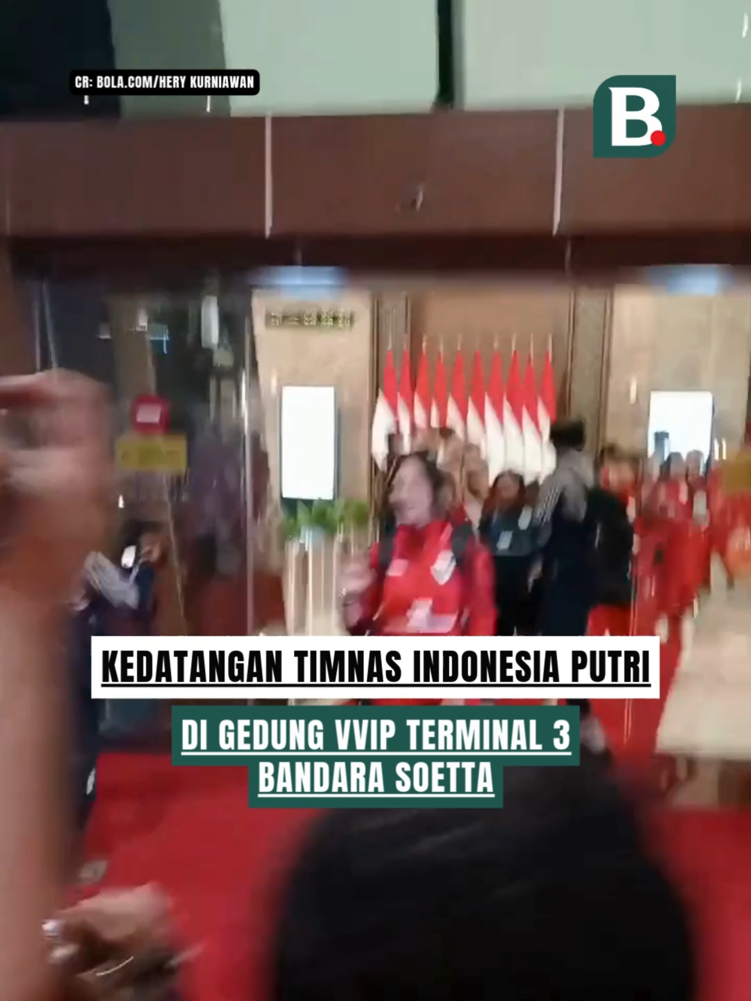 Kedatangan Timnas Indonesia Putri di Gedung VVIP Terminal 3 Bandara Soetta Cr: Bola.com/Hery Kurniawan #Bolanet #bldhen #blclpt #timnasIndonesiaputri #GarudaPertiwi #KitaGaruda