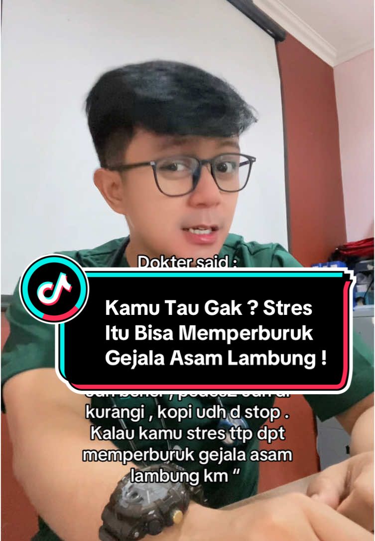 Inget intinya jangan stres !!  #fypシ #foryoupage #fypage #nakes #samasamabelajar #lambung #asamlambung #gerd #stres #infokesehatan 