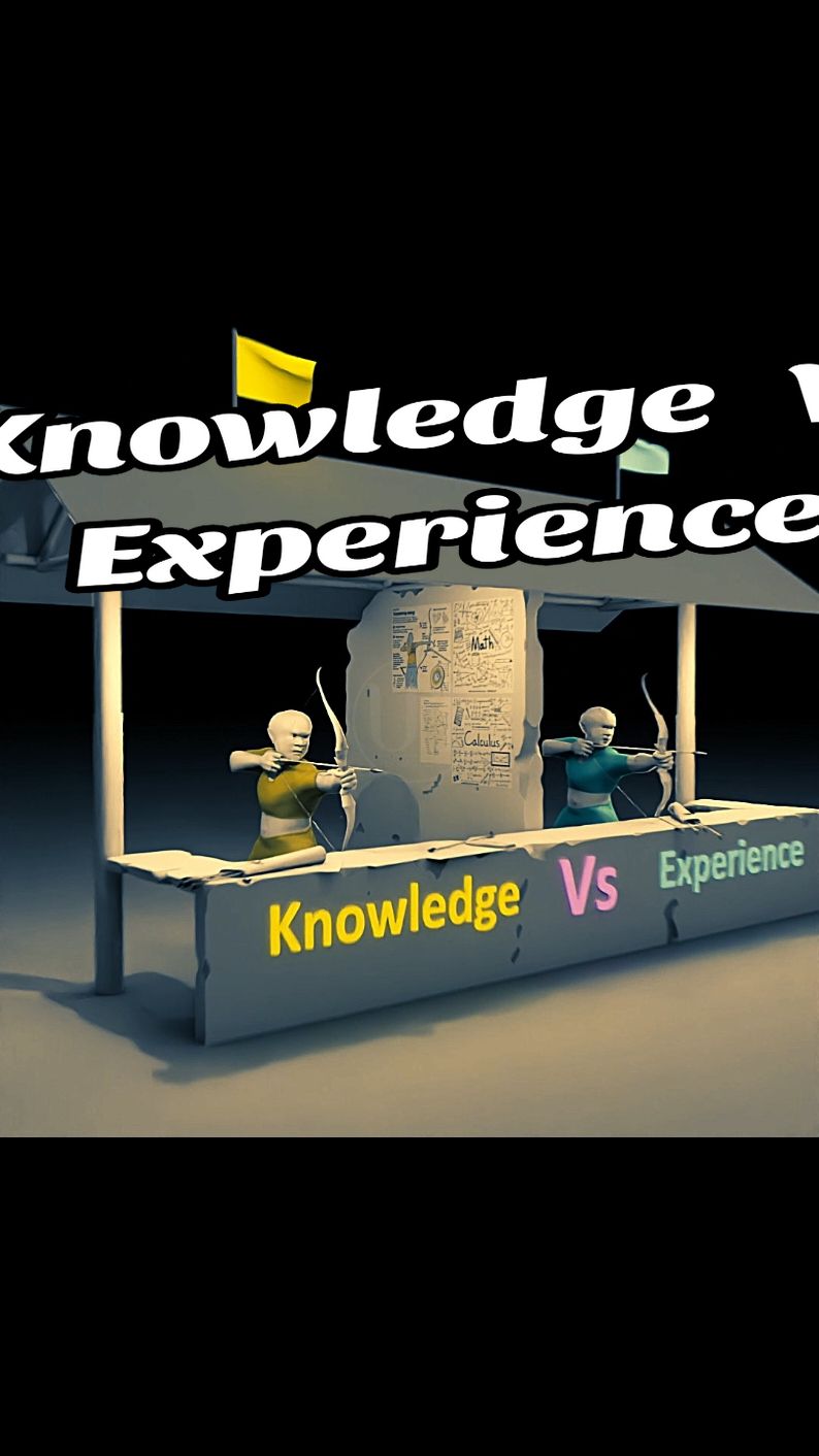 Knowledge Vs Experience #knowledge #experience #motivation #inspiration #ugmotivations #Love #motivate #inspire 