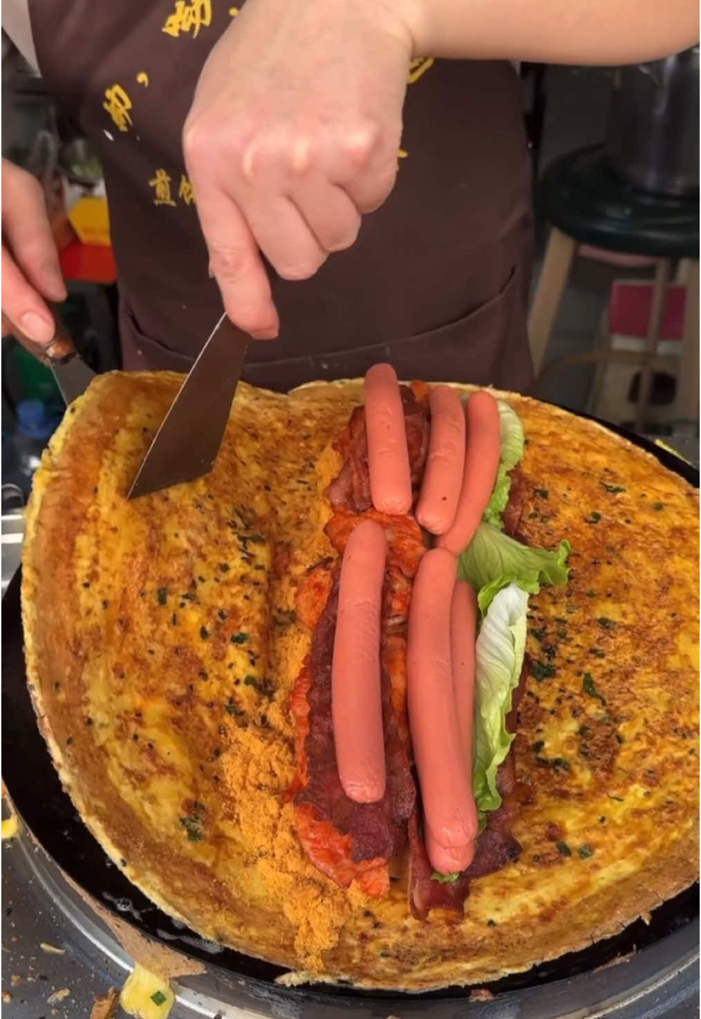 Ẩm thực đường phố TQ P12 | Bánh kếp trứng cuộn #ăncungtiktok #ẩmthực #anuong #mukbang #food #viral #xuhuong 