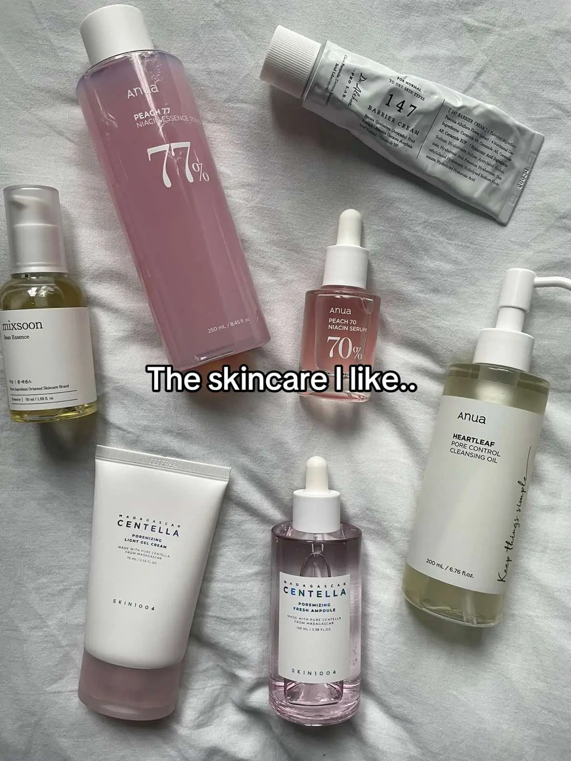 All products are still great! 🤍 #koreanskincare #skincare #kskincare #serum #serums #toner #cleanser #cream #skintypes #anua #skin1004 #mixsoon #haruharu #dralthea #fy #fyp #foryou #foryoupage #viral @dr.althea_official @SKIN1004 Official @스킨1004 Korea @Clean Beauty 닥터엘시아 @haruharu wonder @anua_global 