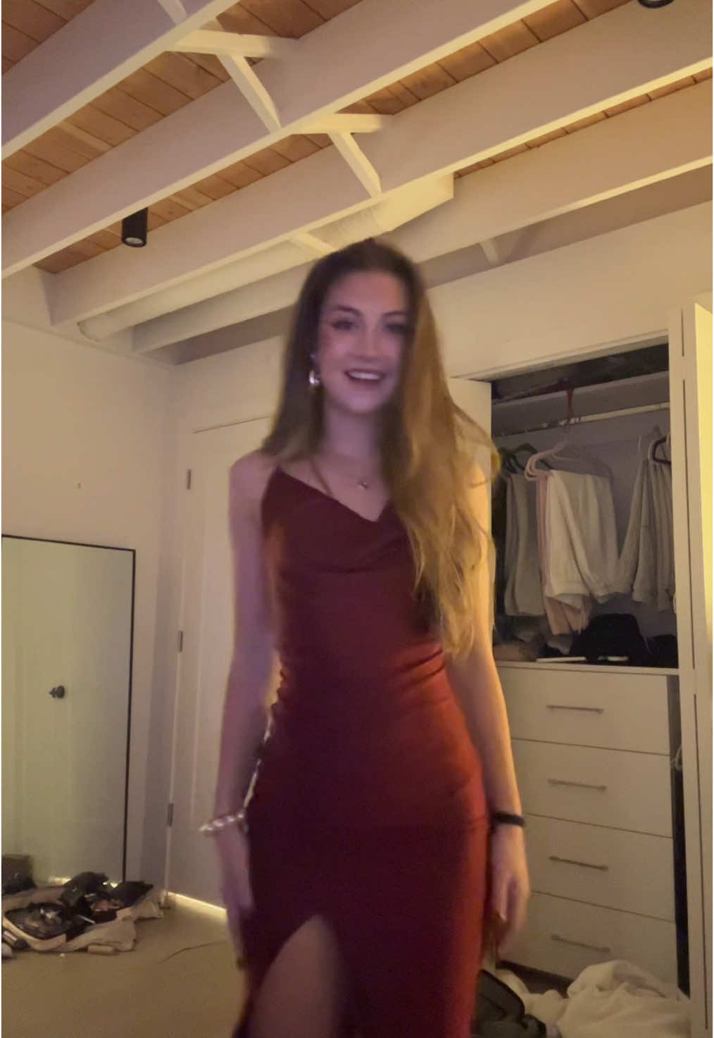 red dress on tonight 