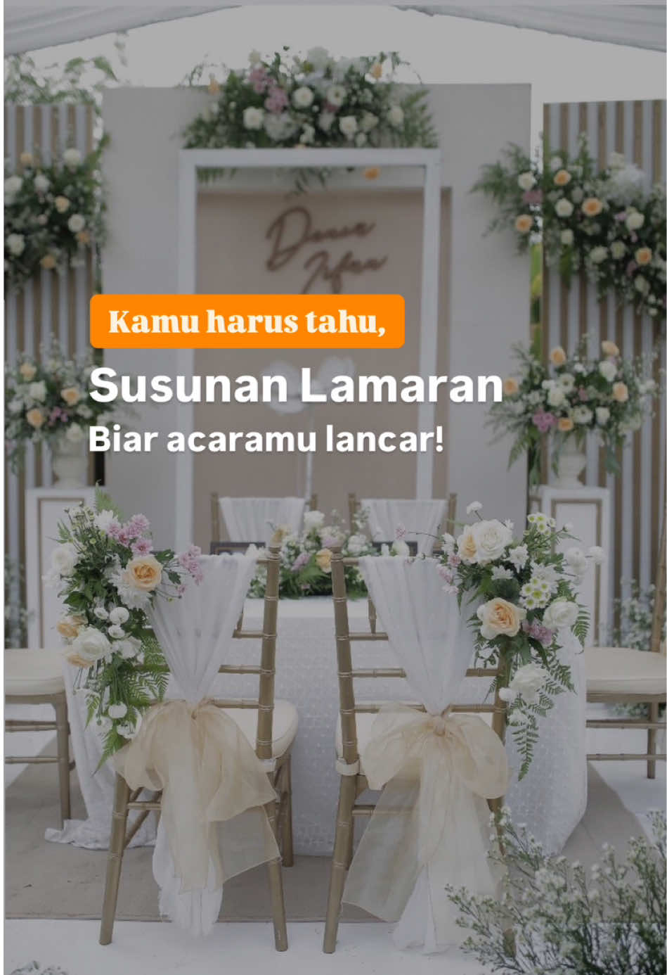 Mau ngadain lamaran, tapi bingung gimana susunan acaranya? Simak nih biar acaramu lancar! #engagement #lamaran