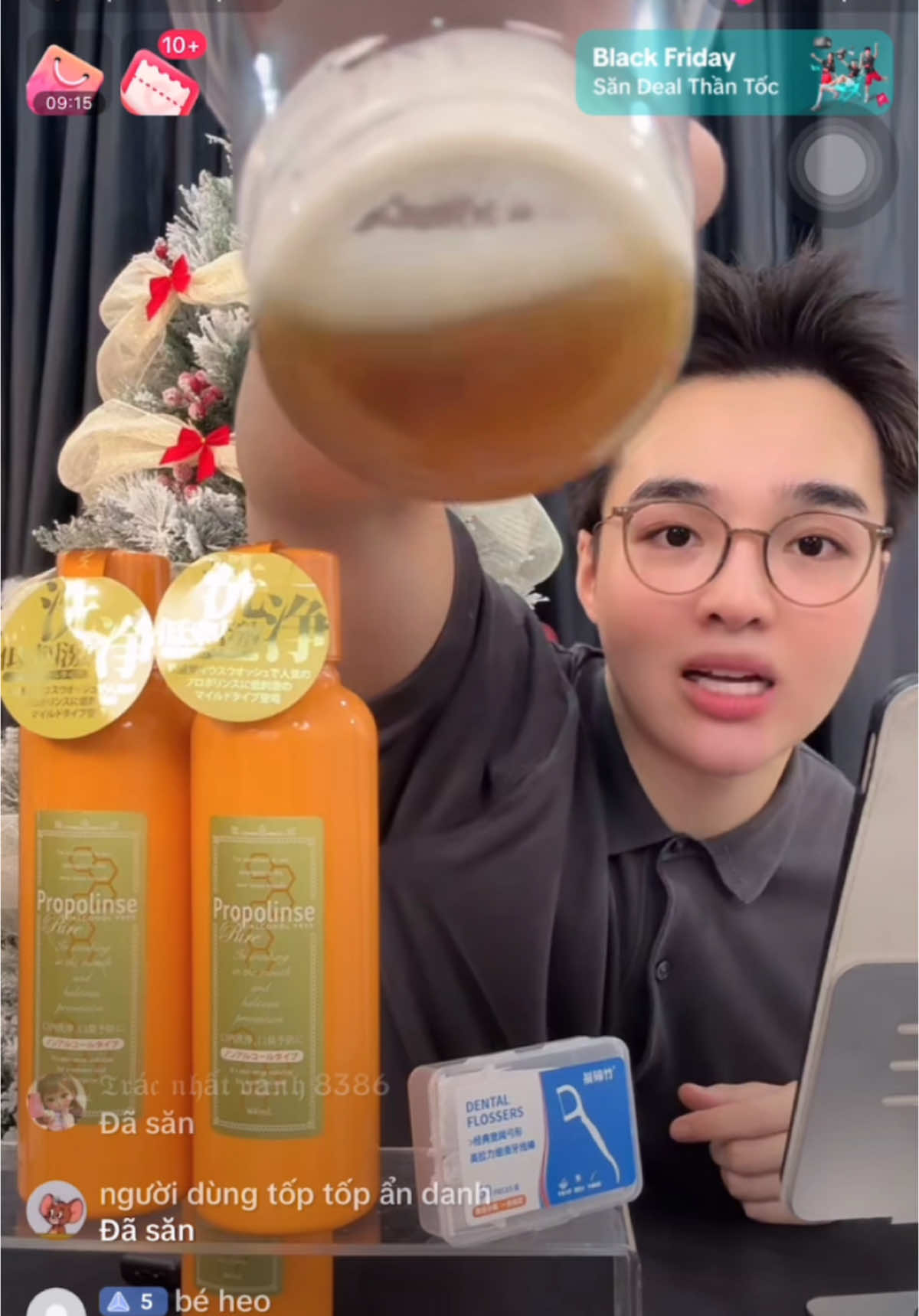 Sau khi súc xong nhổ ra sẽ thấy hơi ghê nhưng mà răng miệng sạch thơm tho thích lắm mọi người ạ #diemquynhcosmetics #diemquynh #nuocsucmieng #propolinse 