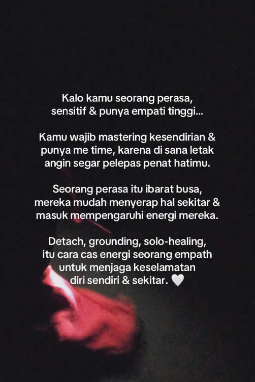 Ngga kok, kamu ga bodoh kalo suka merasakan banyak hal, hobi mencintai hal random, sering berempati & memberi. Percayalah, dunia butuh hatimu. Tapi, inget yaa hati manusia terbatas, tidak seluas kasih sayang Tuhan. Jadi, jaga kapasitas.  Be kind, tapi punya arah & pondasi yg tegas. Biar ga habis. 🥺🥰💖 #HealingJourney #SelfCare #fyp 