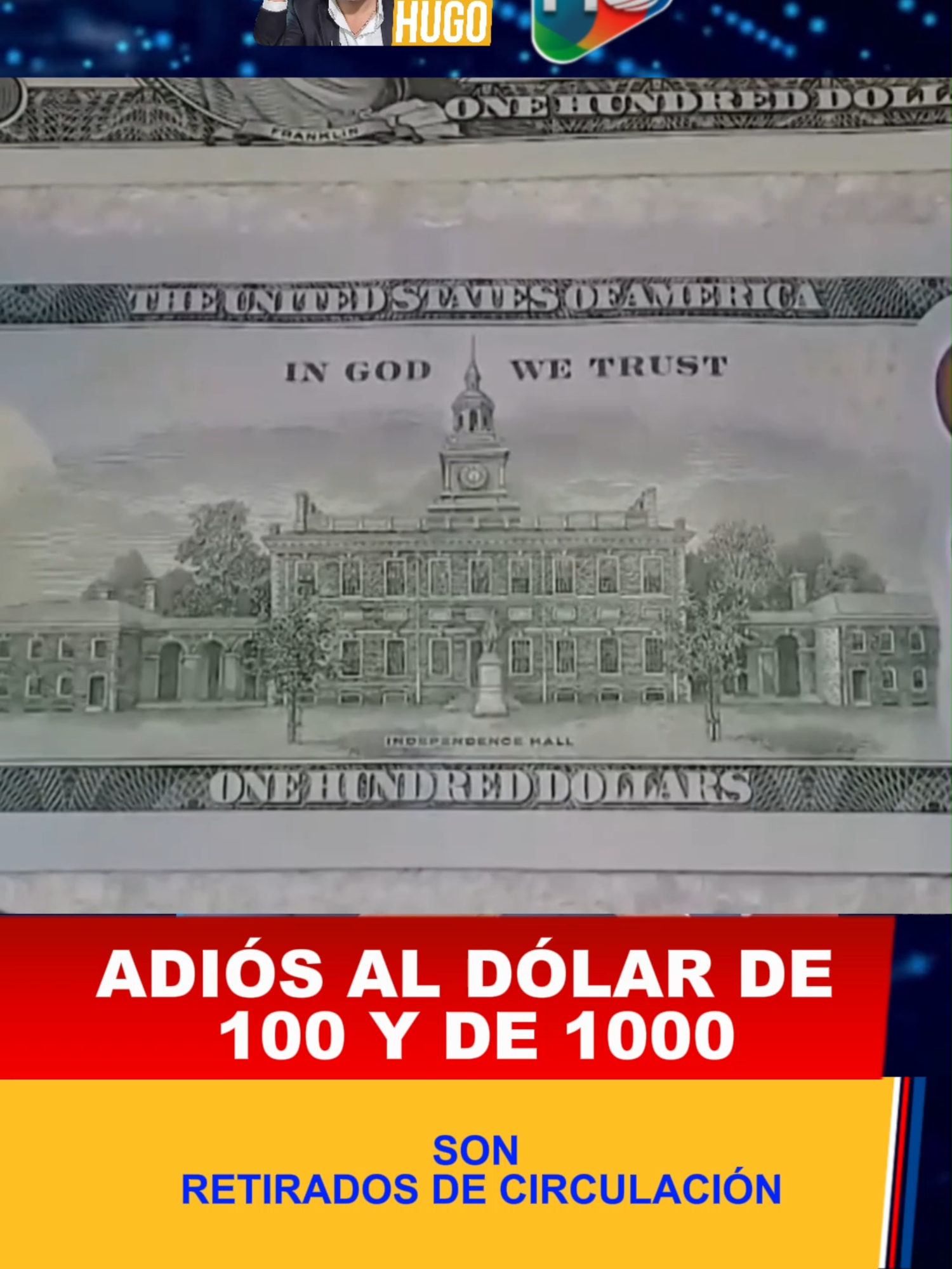 ¡Adiós a los billetes de $100 y $1,000! Estos íconos serán retirados de circulación.