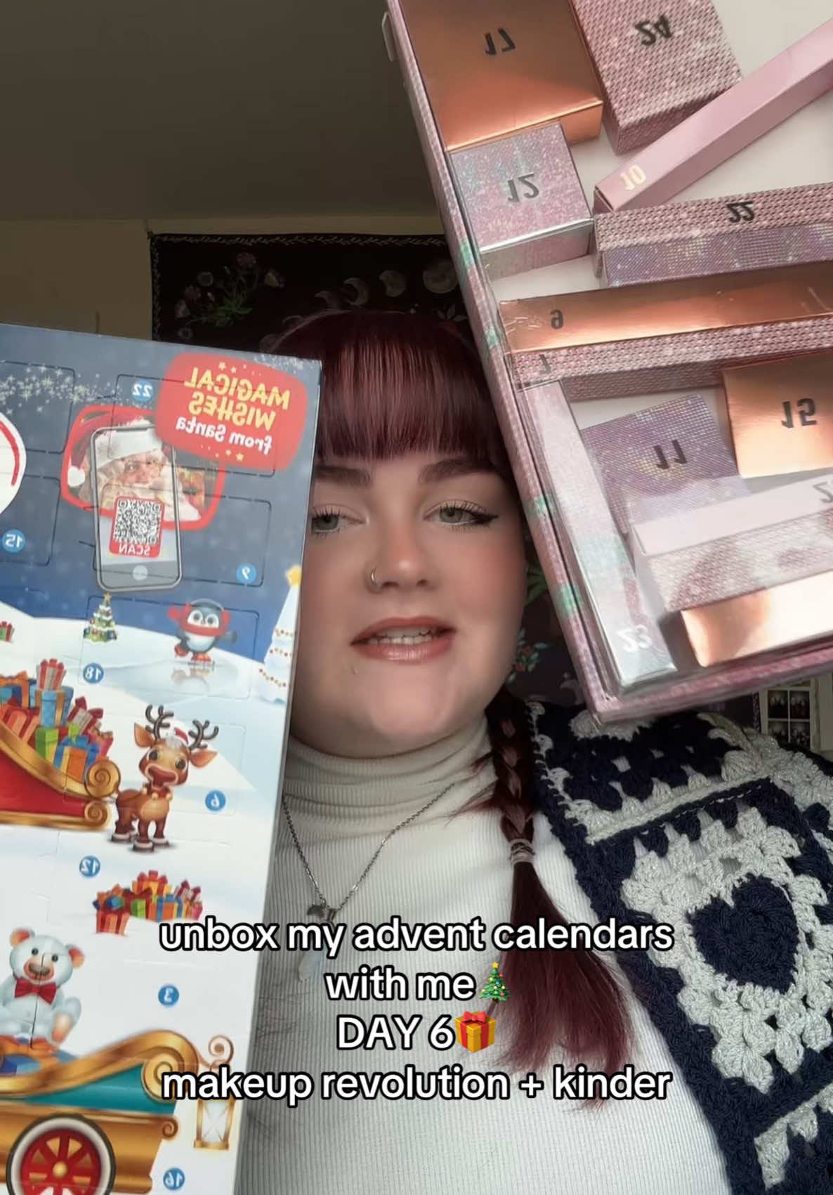 Replying to @luv4hanna.a makeup revolution & kinder advent calendar unboxing: DAY 6🎄🎁 #adventcalendar #christmas #makeuprevolution #kinder #unpoxing #adventcalendaropening #adventcalendar2024 